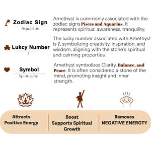 Amethyst Copper Coil Orgone Crystal Pyramid For Protection