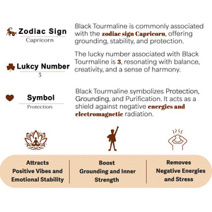 Black Tourmaline Golden Flower of Life Orgone Pyramid For Healing