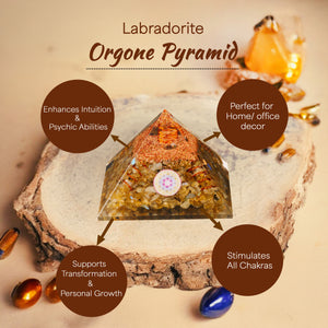 Labradorite Orgone Crystal Pyramid For Spirituality