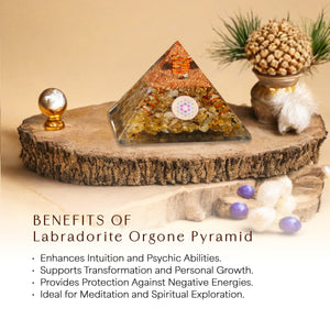 Labradorite Orgone Crystal Pyramid For Spirituality