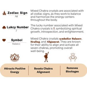 Mix Chakra Merkaba Orgone Healing Crystal Stone Pyramid