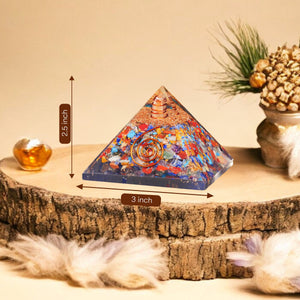 Mix Chakra Orgone Pyramid For Inner Peace