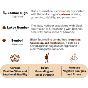 Black Tourmaline Chakra Flower Orgone Pyramid