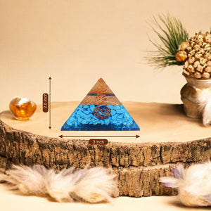 Turquoise Orgone Crystal Pyramid