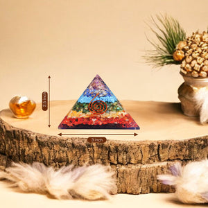 Seven Chakra Orgone Pyramid For Meditation