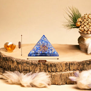 Lapis Lazuli Healing Crystal Pyramid for Wisdom