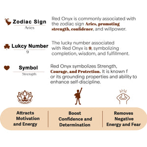 Red Onyx Orgone Crystal Pyramid for Protection