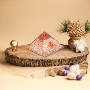 Sunstone Orgone Crystal Pyramid