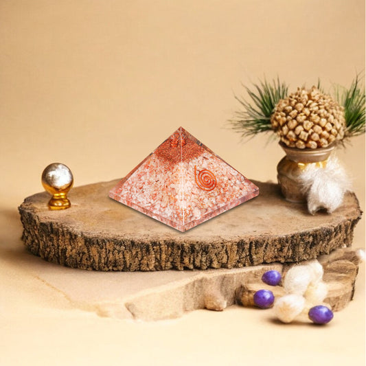 Sunstone Orgone Crystal Pyramid