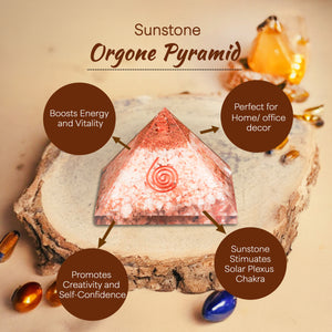Sunstone Orgone Crystal Pyramid