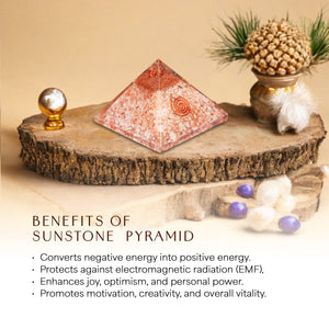 Sunstone Orgone Crystal Pyramid