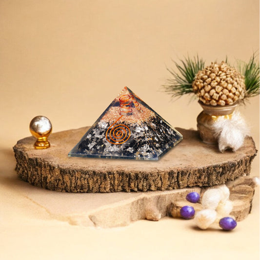 Black Tourmaline Orgone Pyramid For Negativity