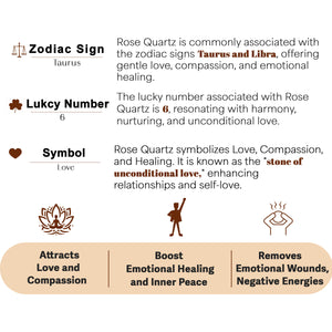 Rose Quartz Healing Crystal Pyramid for Love & Romance