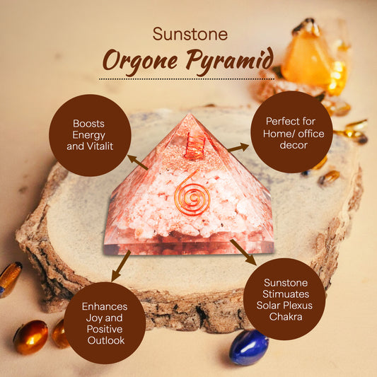 Rose Quartz Orgone Pyramid for Emotional Healing