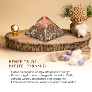 Pyrite Orgone Crystal Pyramid