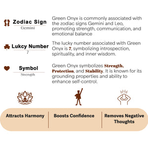 Green Onyx Healing Crystal Stone Pyramid