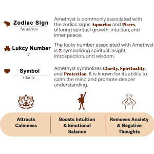 Amethyst Feng Shui Coin Orgone Crystal Pyramid