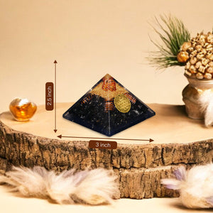 Black Tourmaline Orgone Pyramid For Positivity