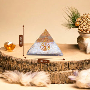 Opalite Orgone Crystal Pyramid