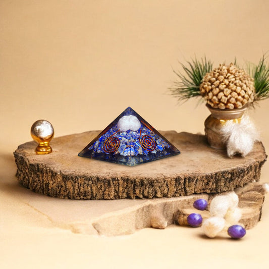 Lapis Lazuli Orgone Pyramid For Inner Power