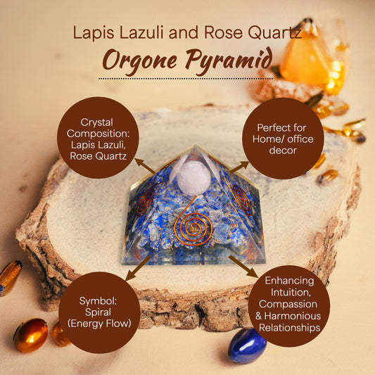 Lapis Lazuli Orgone Pyramid For Inner Power