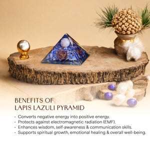 Lapis Lazuli Orgone Pyramid For Inner Power