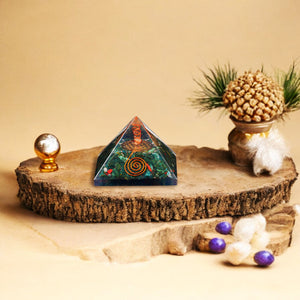 Bloodstone Orgone Crystal Pyramid