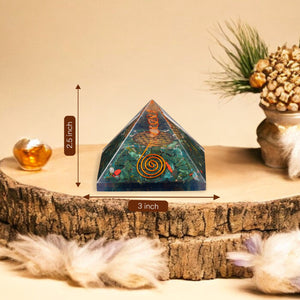 Bloodstone Orgone Crystal Pyramid