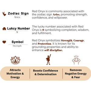 Red Onyx Orgone Crystal Pyramid