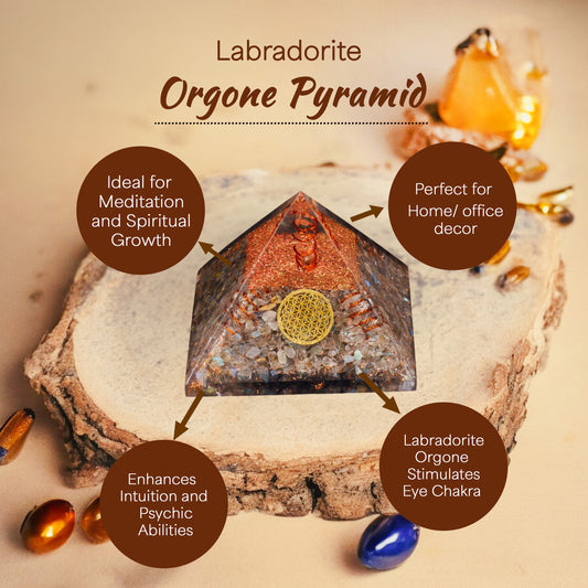 Labradorite Orgone Pyramid For Protection