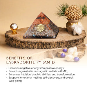 Labradorite Orgone Pyramid For Protection
