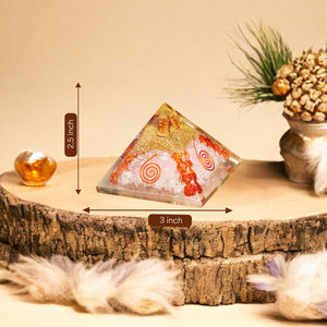 Rose Quartz Healing Crystal Pyramid For Love