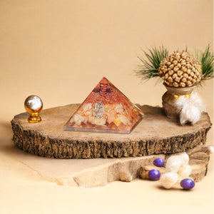 Yellow Aventurine Orgone Pyramid For Protection