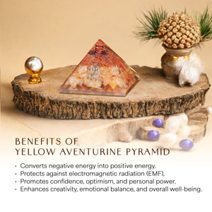 Yellow Aventurine Orgone Pyramid For Protection