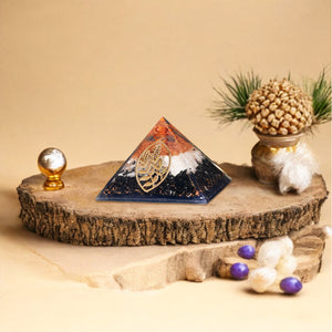 Black Tourmaline Crystal Pyramid For Protection & Grouding