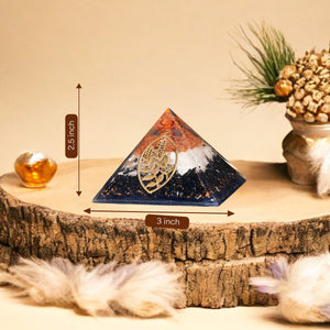 Black Tourmaline Crystal Pyramid For Protection & Grouding