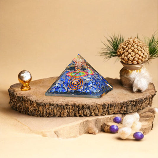 Lapis Lazuli Orgone Pyramid For Emotion Balance