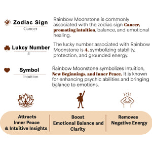 Rainbow Moonstone orgone Crystal Pyramid