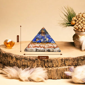 Lapis Lazuli Orgone Crystal Pyramid For Patience