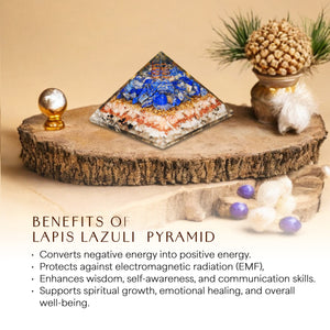 Lapis Lazuli Orgone Crystal Pyramid For Patience