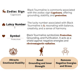 Black Tourmaline Sacred Geometry Orgone Crystal Stone Pyramid