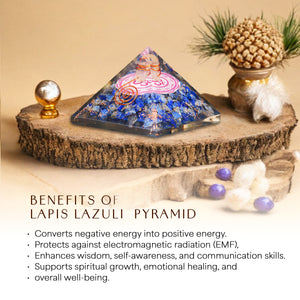 Lapis Lazuli Orgone Pyramid for Intuition