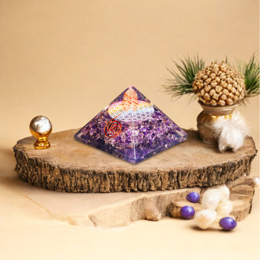 Amethyst Orgone Pyramid for Spirituality