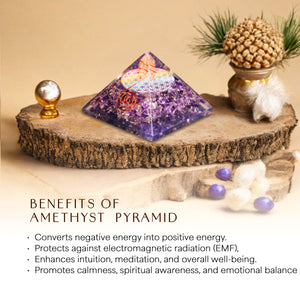 Amethyst Orgone Pyramid for Spirituality