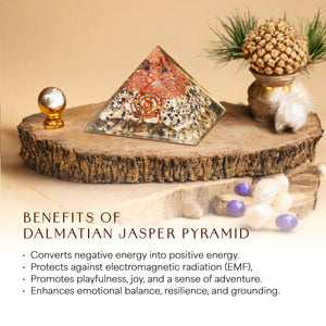 Dalmatian Jasper Orgone Crystal Pyramid