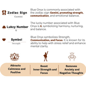 Blue Onyx Crystal Pyramid For Spirituality