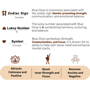 Blue Onyx Orgone Pyramid For Communication