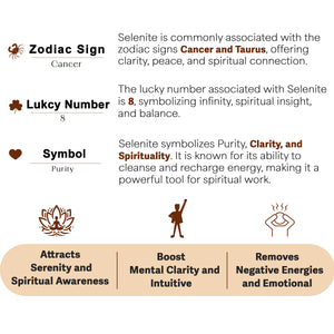 Selenite Orgone Crystal Pyramid For Clarity