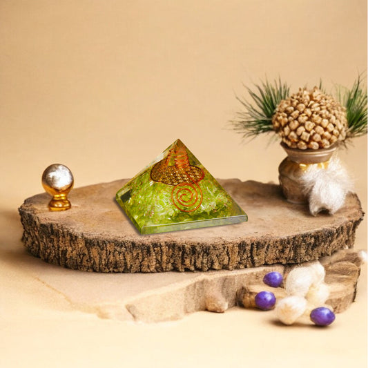 Green Onyx Orgone Pyramid For Harmony