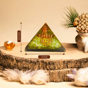 Green Onyx Orgone Pyramid For Harmony